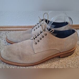 Ankari Floruss Mens Tan Suede Lace Up Dress Shoe Loafer Size 43 (10.5/11)